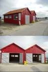 Exhibitions in the temporary hut